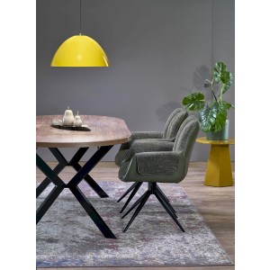 PERONI stół rozkładany orzech - czarny