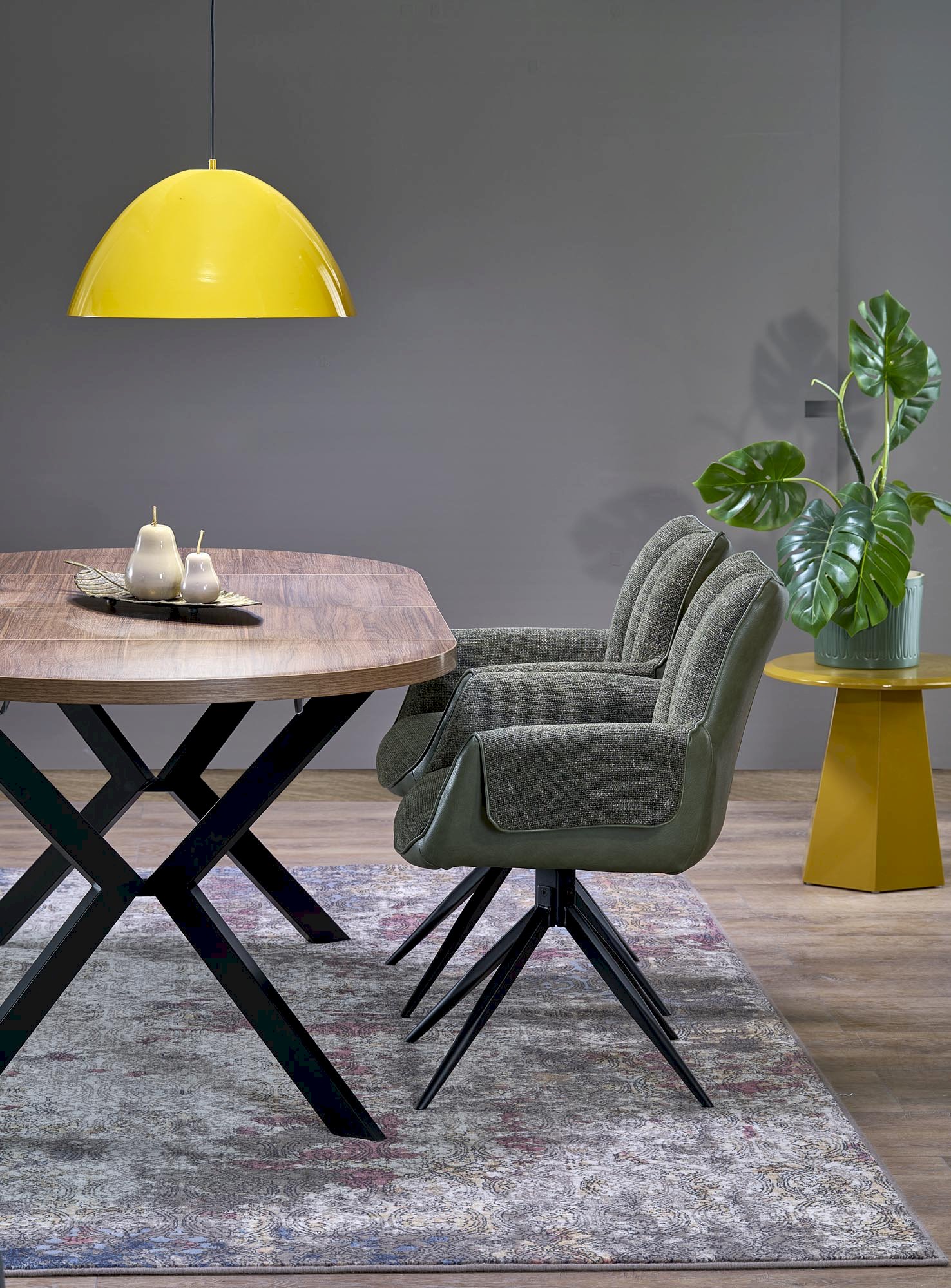 PERONI stół rozkładany orzech - czarny