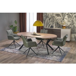 PERONI stół rozkładany orzech - czarny