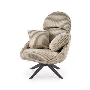 MERRY 2 fotel wypoczynkowy z funkcją obracania, cappuccino