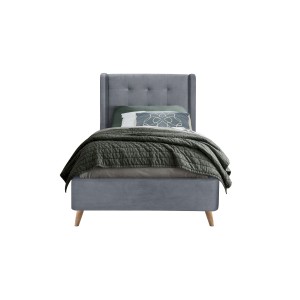 ESTELLA 90 cm łóżko popielaty (4p=1szt)