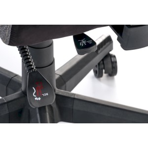 NITRO 2 fotel gabinetowy tkanina, popielaty / czarny