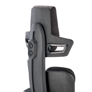 NITRO 2 fotel gabinetowy tkanina, popielaty / czarny