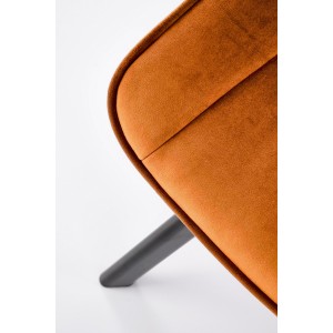 K520 krzesło nogi - czarne, siedzisko - cynamonowy