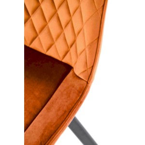 K520 krzesło nogi - czarne, siedzisko - cynamonowy