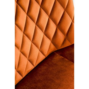 K520 krzesło nogi - czarne, siedzisko - cynamonowy