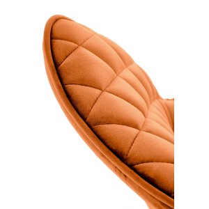 K520 krzesło nogi - czarne, siedzisko - cynamonowy