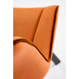 K520 krzesło nogi - czarne, siedzisko - cynamonowy