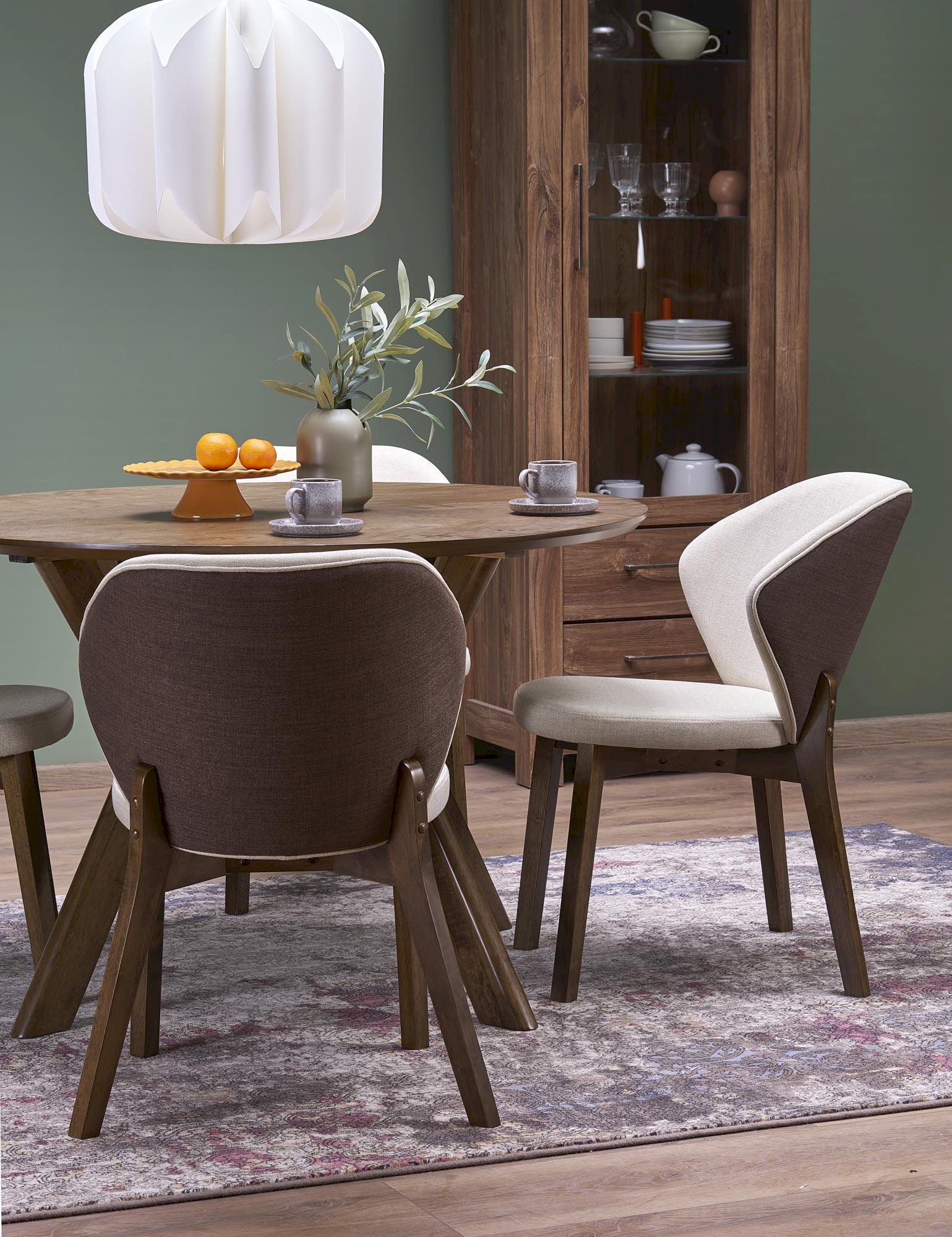 RUPERT stół okrągły, orzechowy