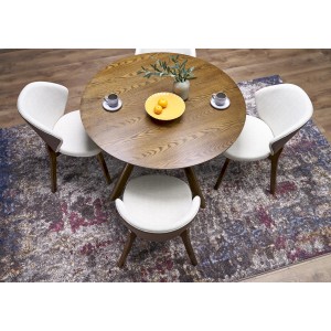 RUPERT stół okrągły, orzechowy