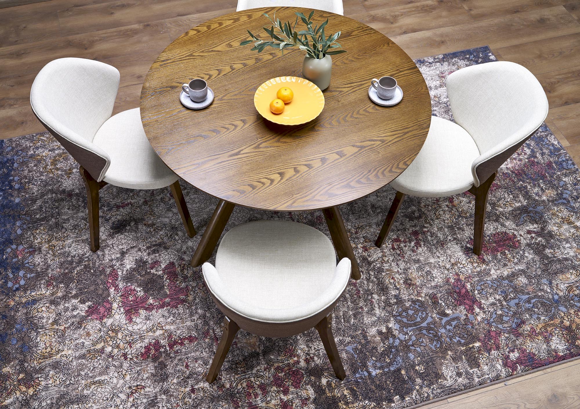 RUPERT stół okrągły, orzechowy