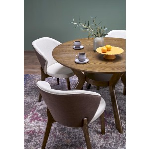 RUPERT stół okrągły, orzechowy