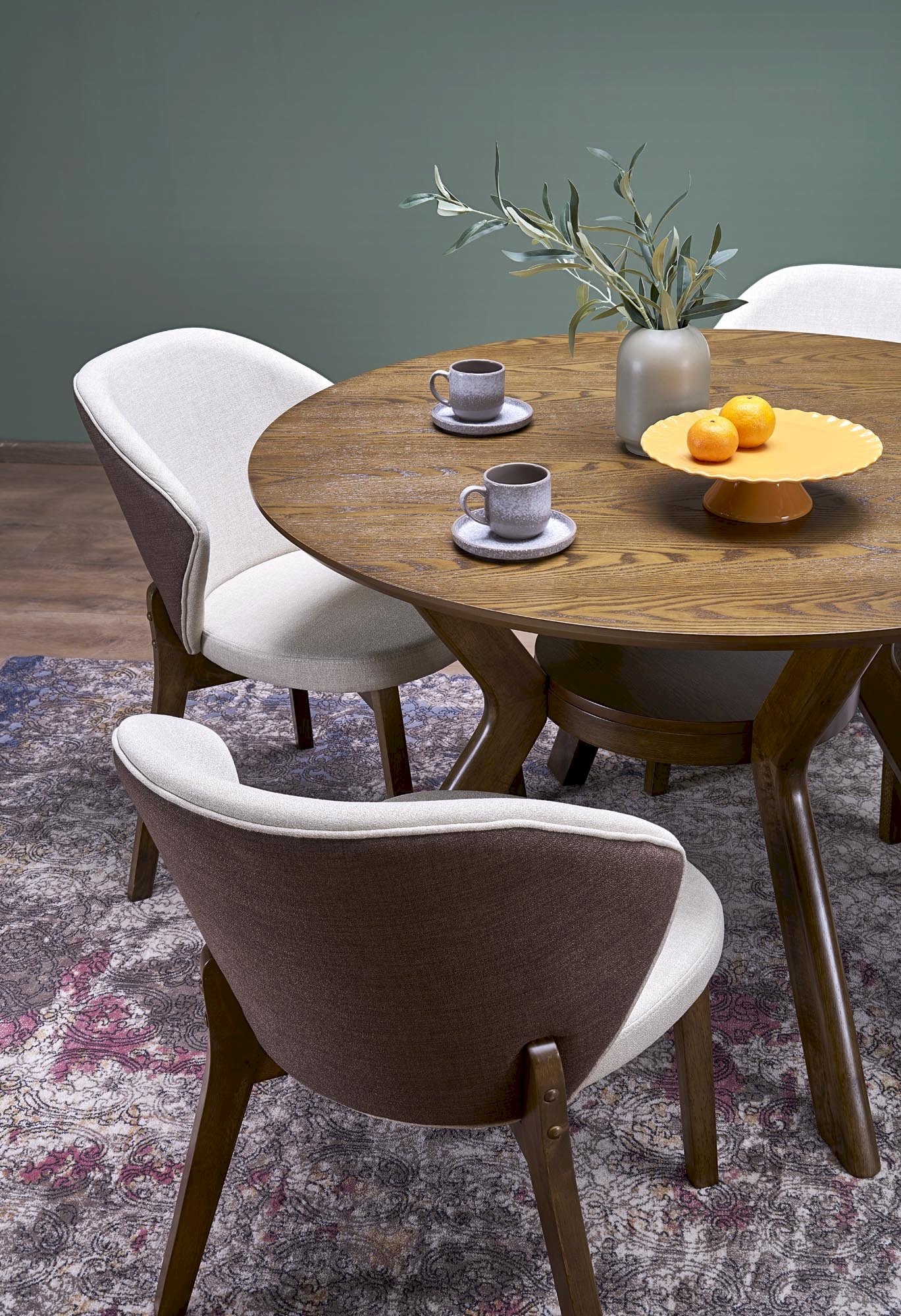 RUPERT stół okrągły, orzechowy