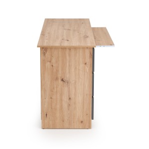 CINO biurko, dąb artisan / grafitowy