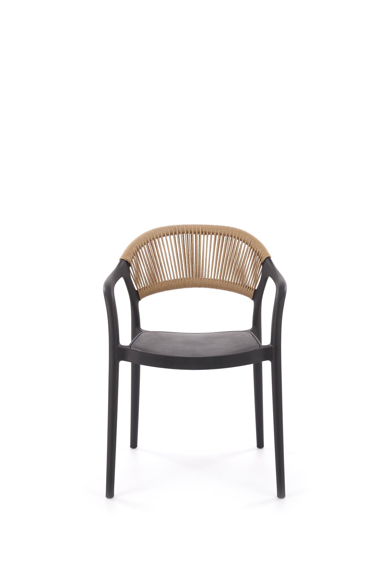 K582 krzesło czarny / naturalny