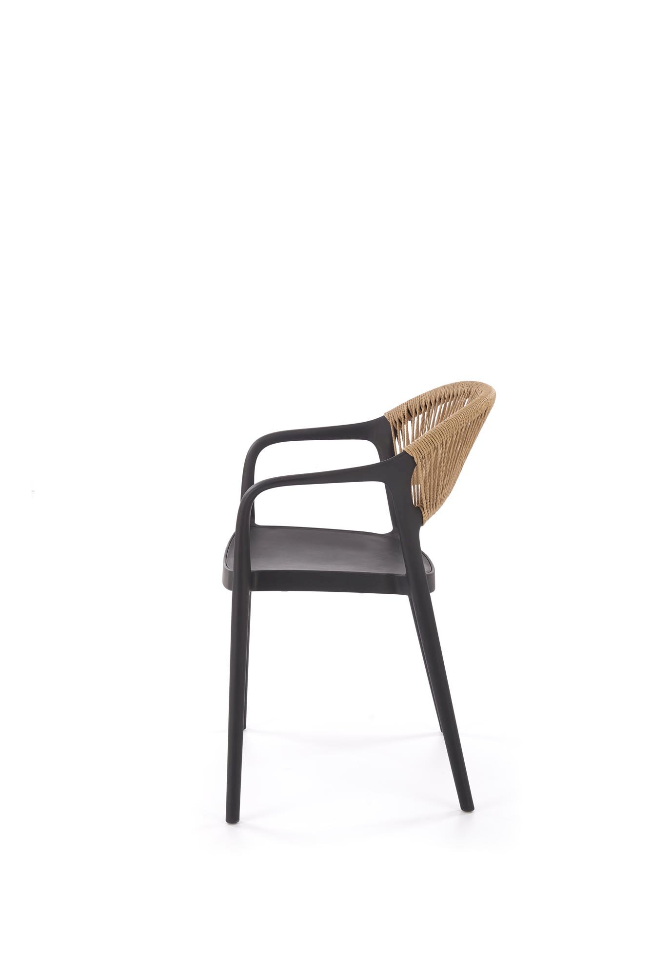 K582 krzesło czarny / naturalny