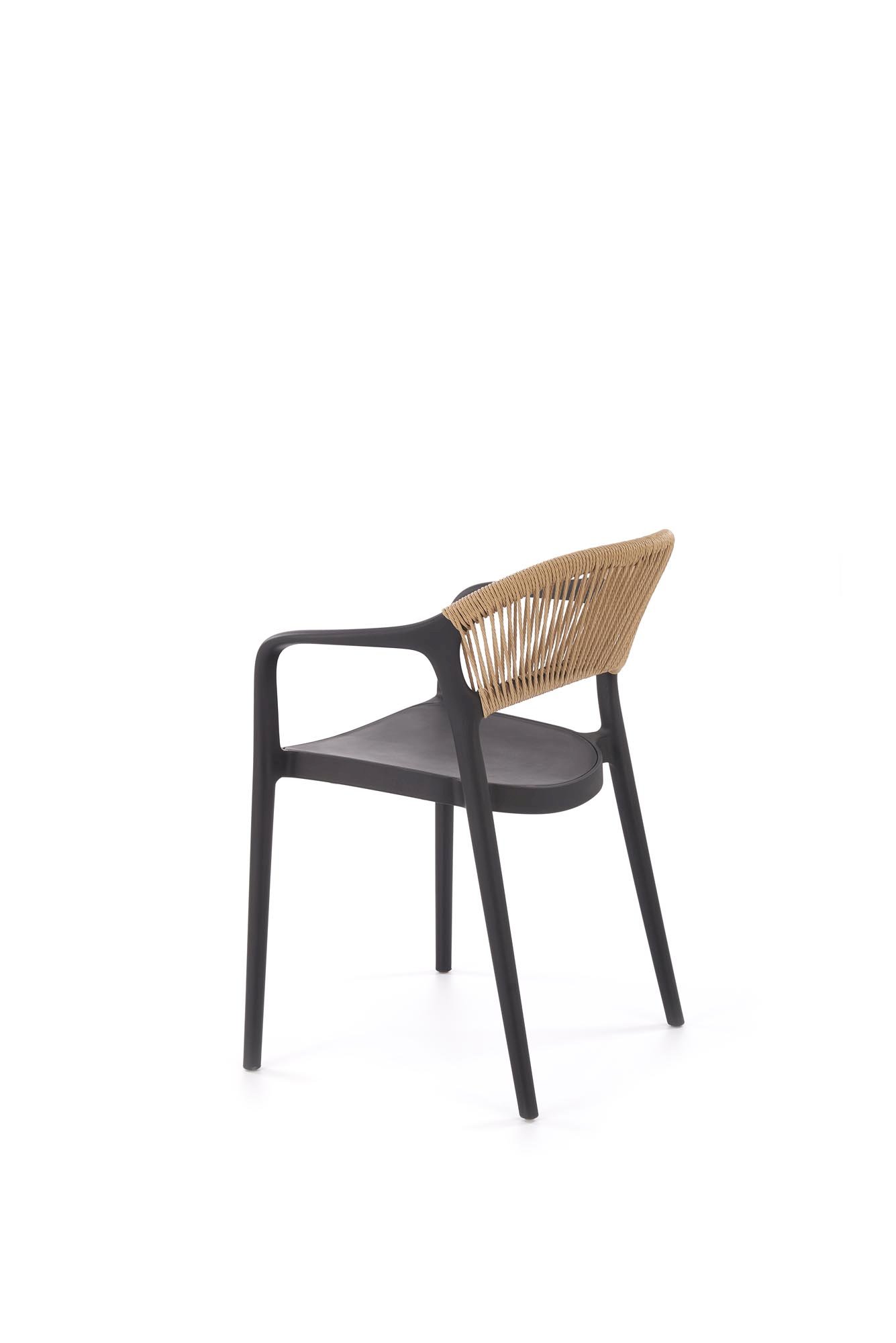 K582 krzesło czarny / naturalny