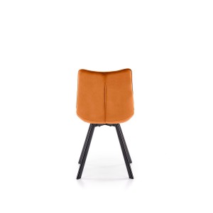 K332 krzesło nogi - czarne, siedzisko - cynamonowy