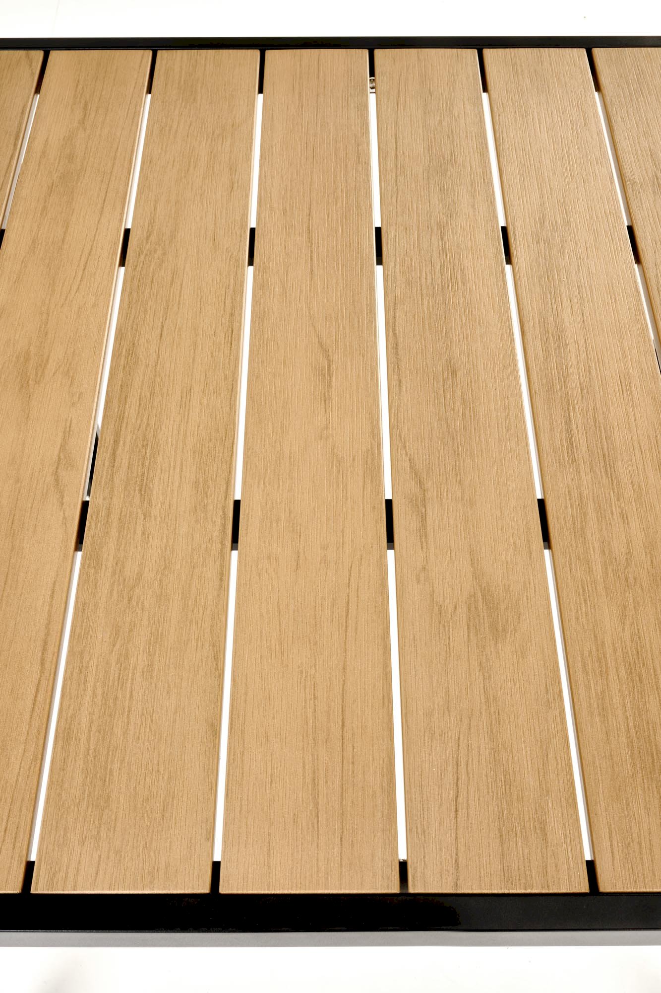 FIERRO  stół kwadratowy, brązowy / czarny