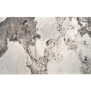 FERNANDO stół rozkładany, blat - biały marmur, nogi - czarny