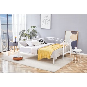 ARIZA łóżko z wysuwanym dodatkowym materacem, biały