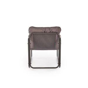 HUDSON, zestaw ogrodowy ( sofa, fotel 2x, ława ), popielaty / brązowy (1p=1zestaw)