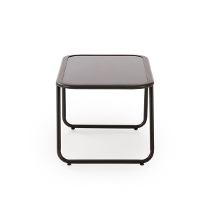 HUDSON, zestaw ogrodowy ( sofa, fotel 2x, ława ), popielaty / brązowy (1p=1zestaw)