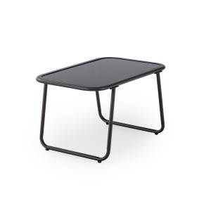 HUDSON, zestaw ogrodowy ( sofa, fotel 2x, ława ), popielaty / brązowy (1p=1zestaw)