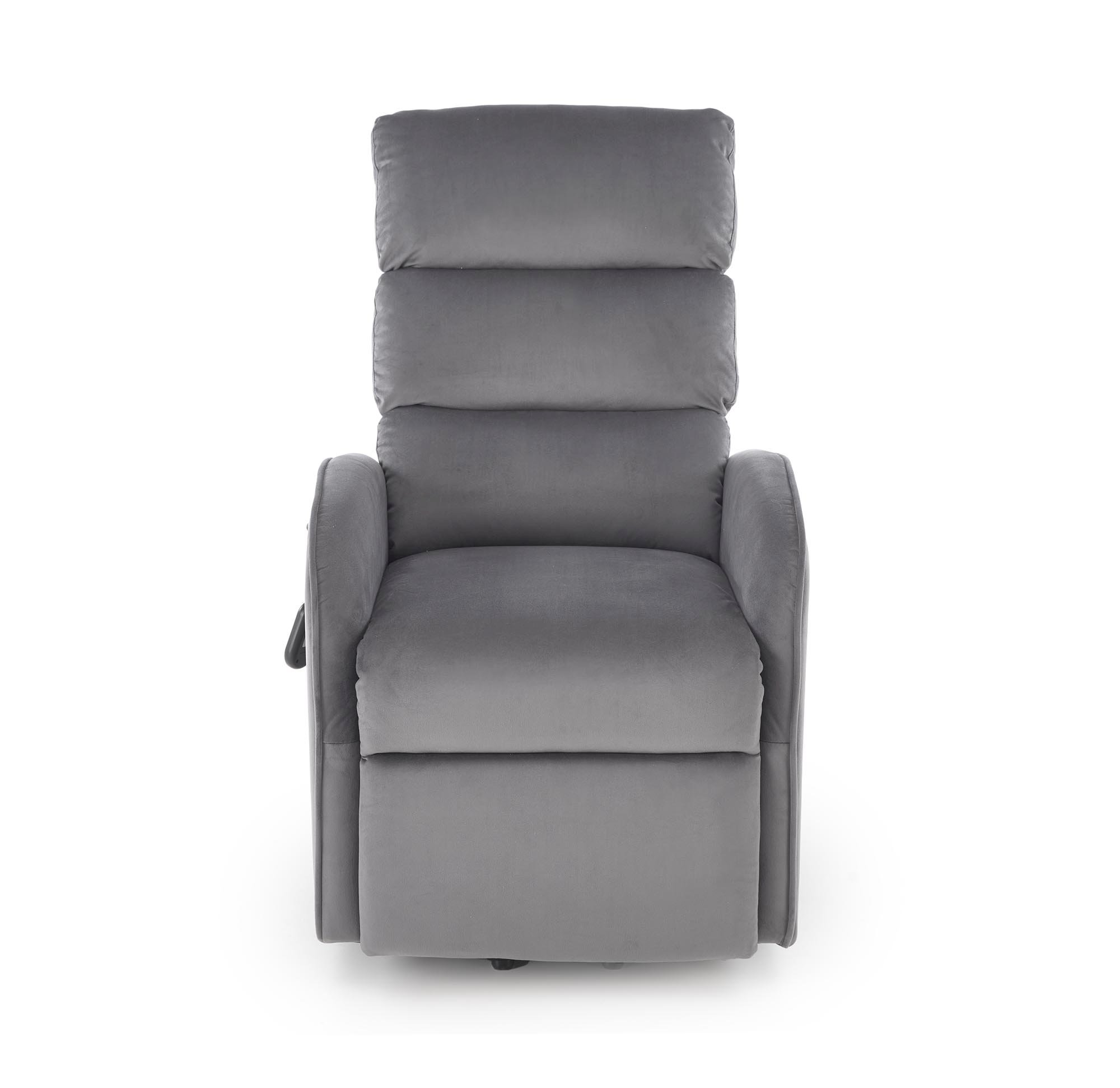 MARONI fotel wypoczynkowy popielaty