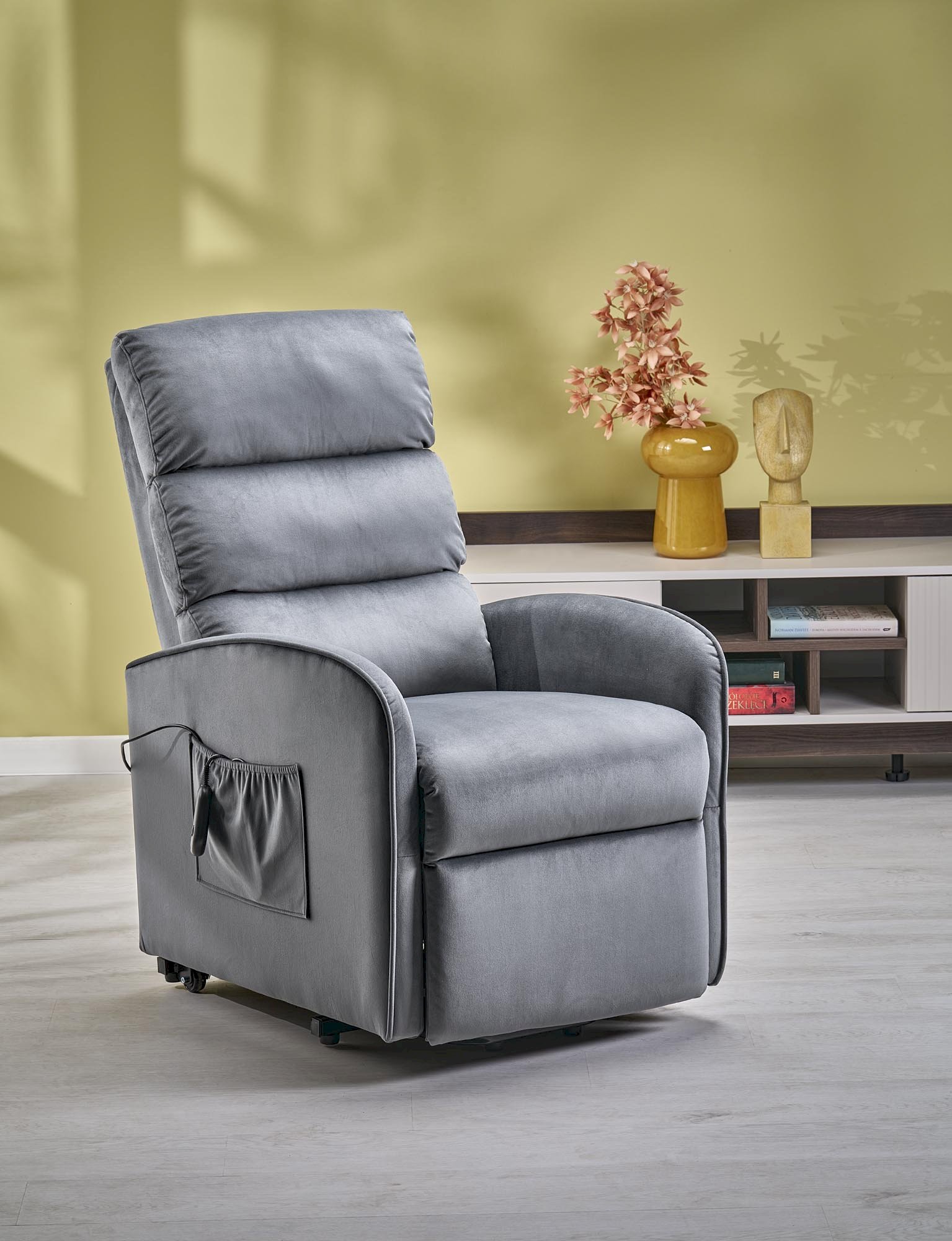 MARONI fotel wypoczynkowy popielaty