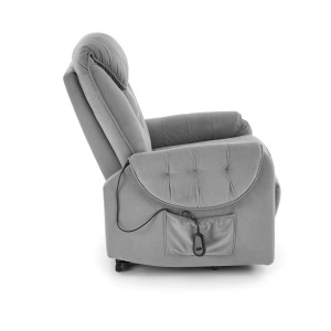 HORTON fotel wypoczynkowy popielaty