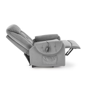 HORTON fotel wypoczynkowy popielaty