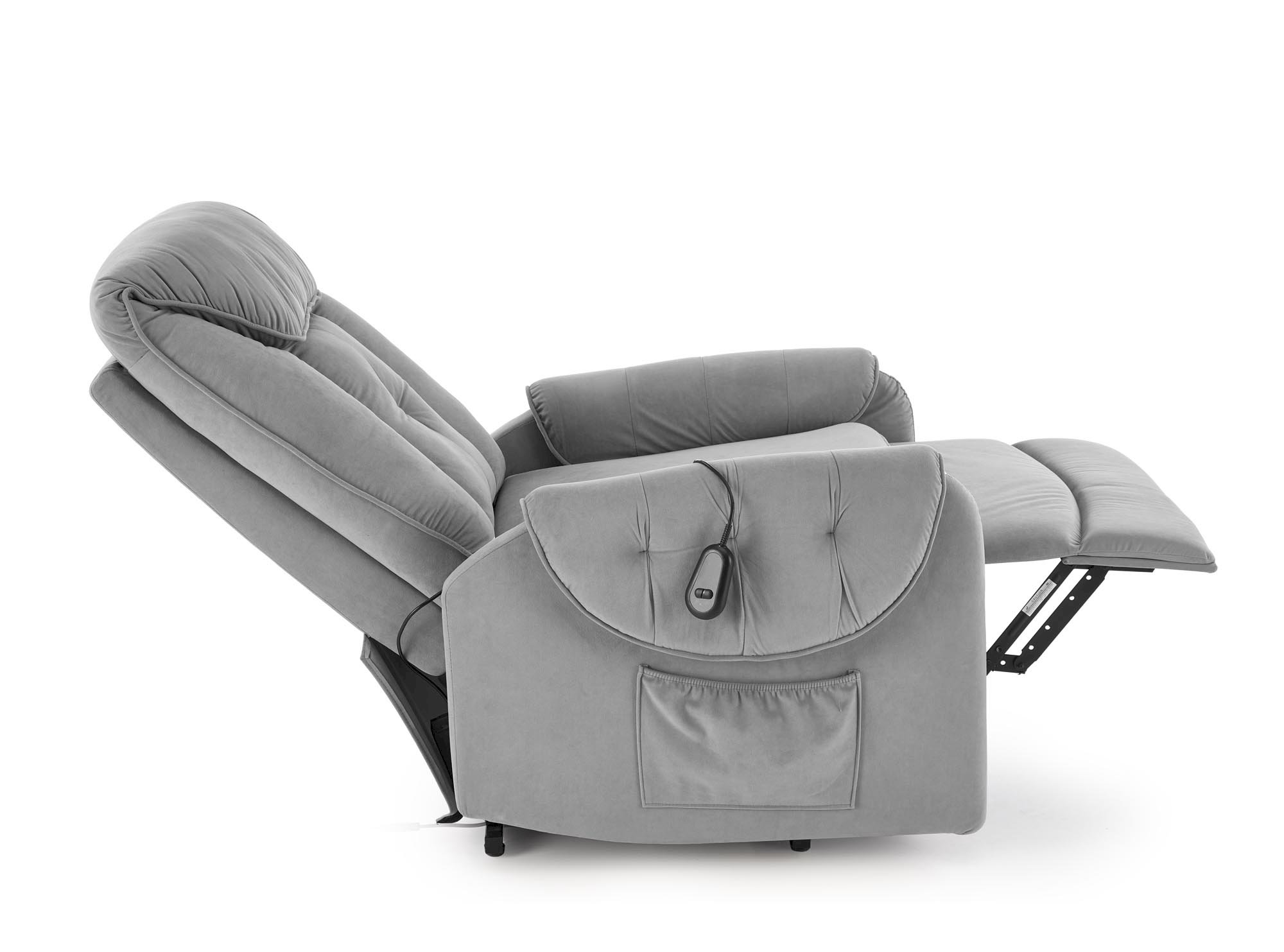 HORTON fotel wypoczynkowy popielaty