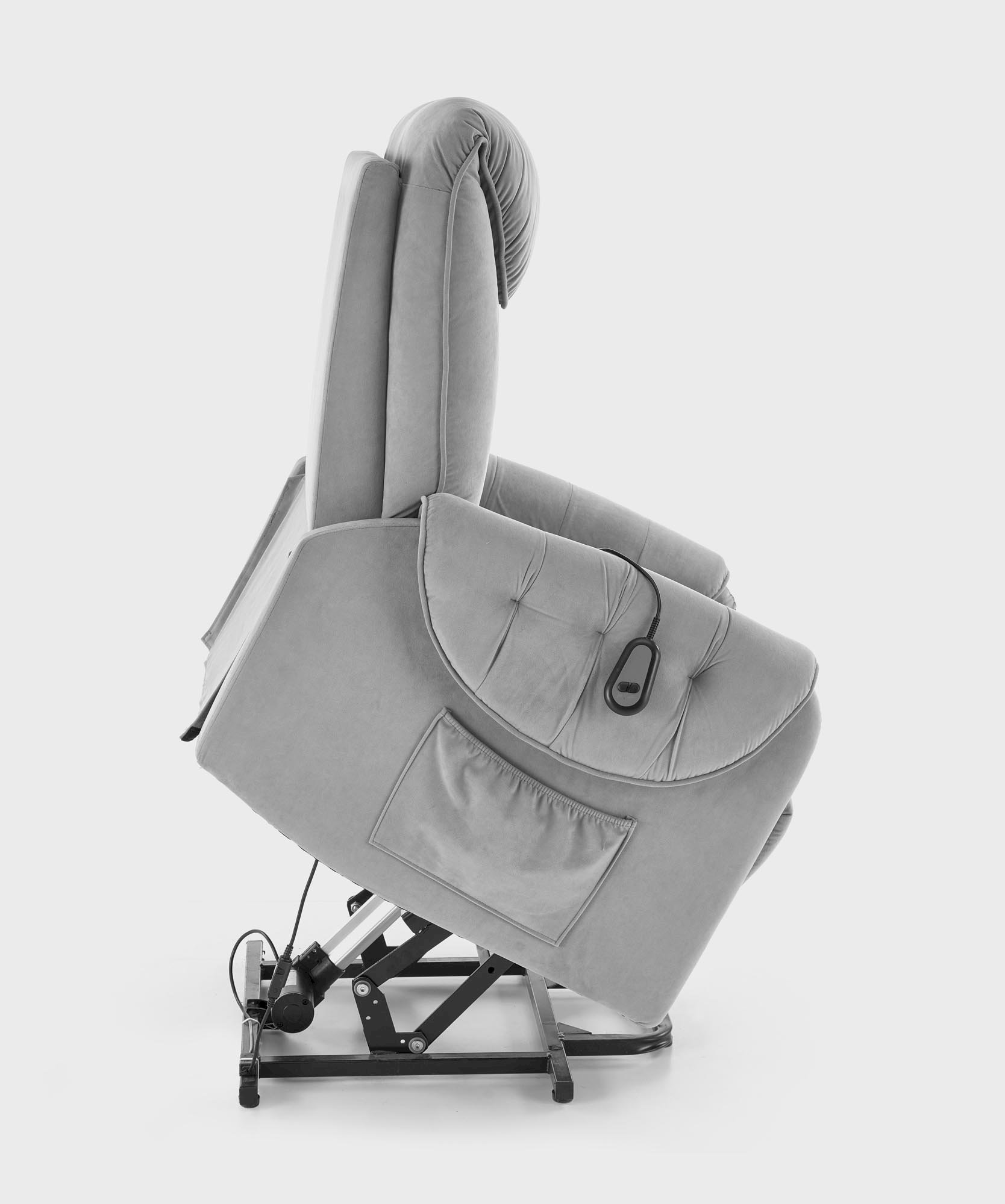 HORTON fotel wypoczynkowy popielaty