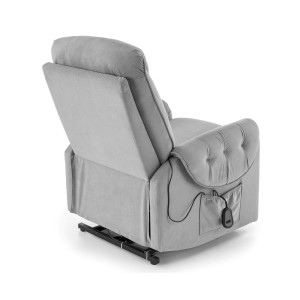 HORTON fotel wypoczynkowy popielaty