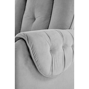 HORTON fotel wypoczynkowy popielaty