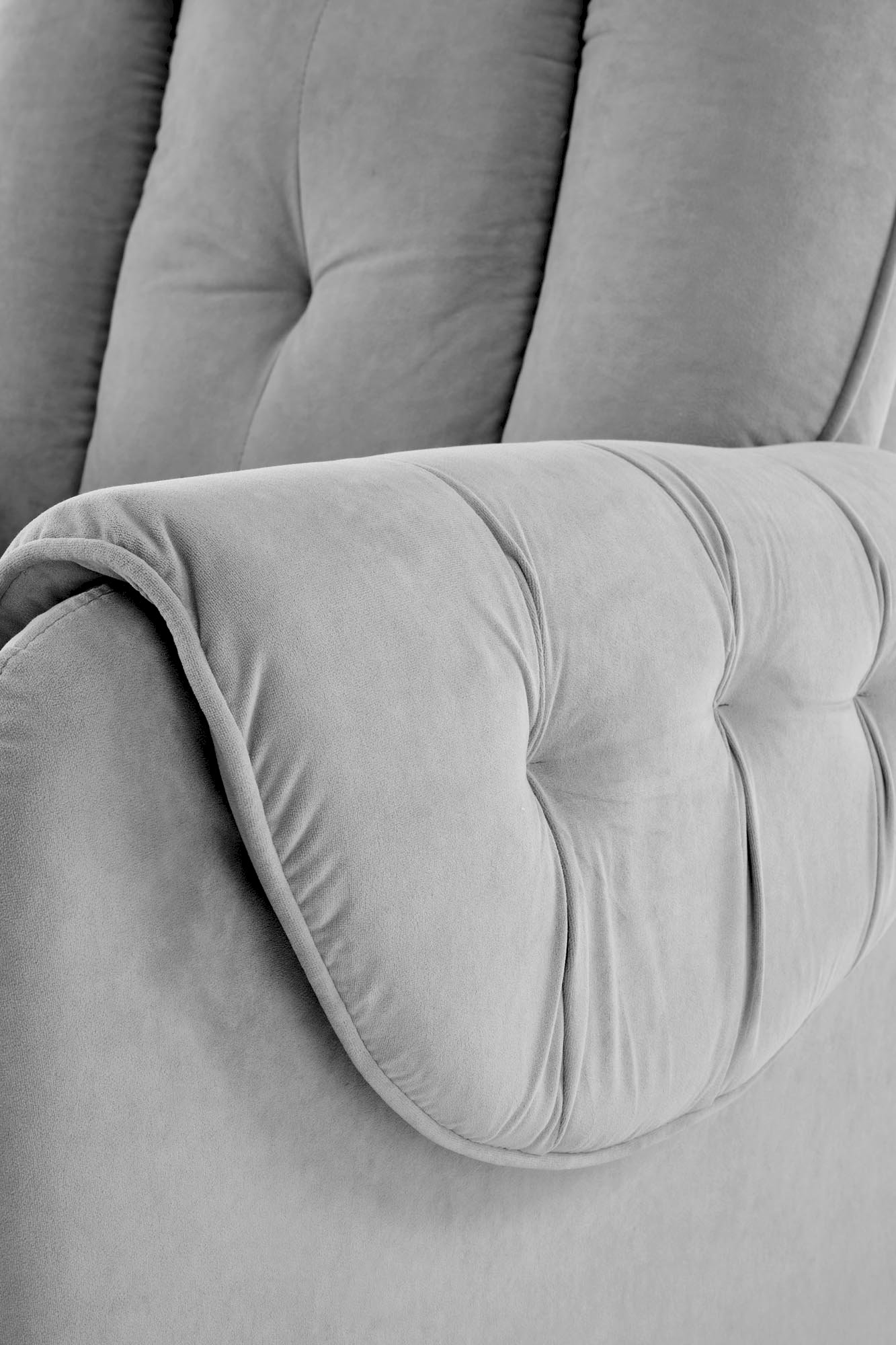 HORTON fotel wypoczynkowy popielaty