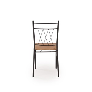 FAUST 3 zestaw stół + 4 krzesła dąb naturalny / czarny (1p=1kpl)