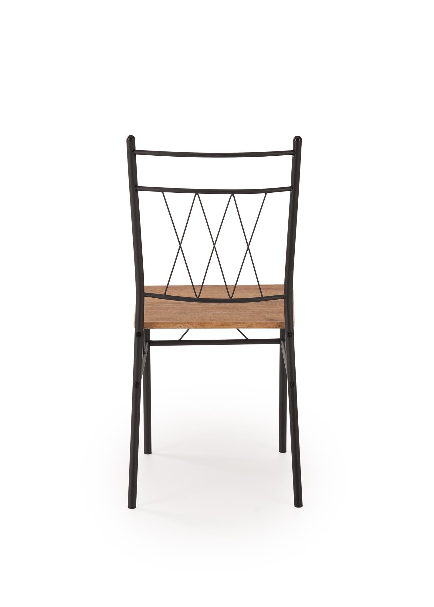 FAUST 3 zestaw stół + 4 krzesła dąb naturalny / czarny (1p=1kpl)