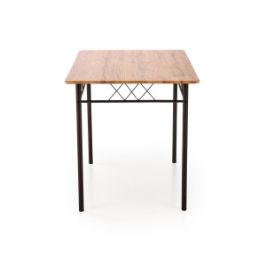 FAUST 3 zestaw stół + 4 krzesła dąb naturalny / czarny (1p=1kpl)