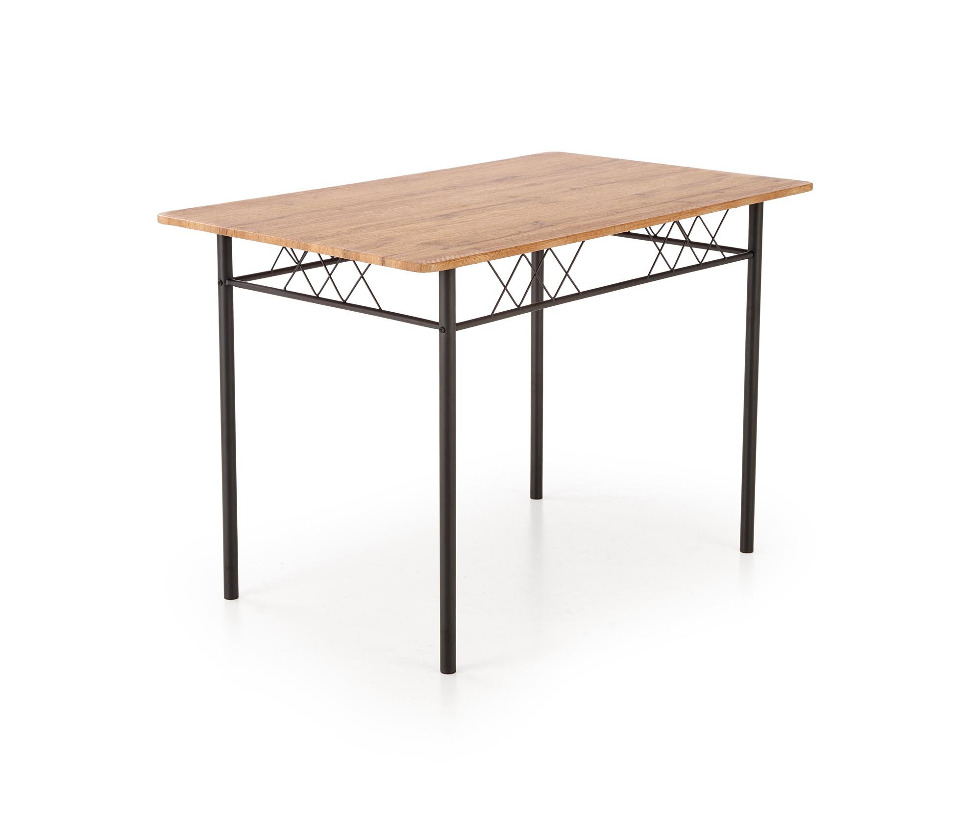 FAUST 3 zestaw stół + 4 krzesła dąb naturalny / czarny (1p=1kpl)