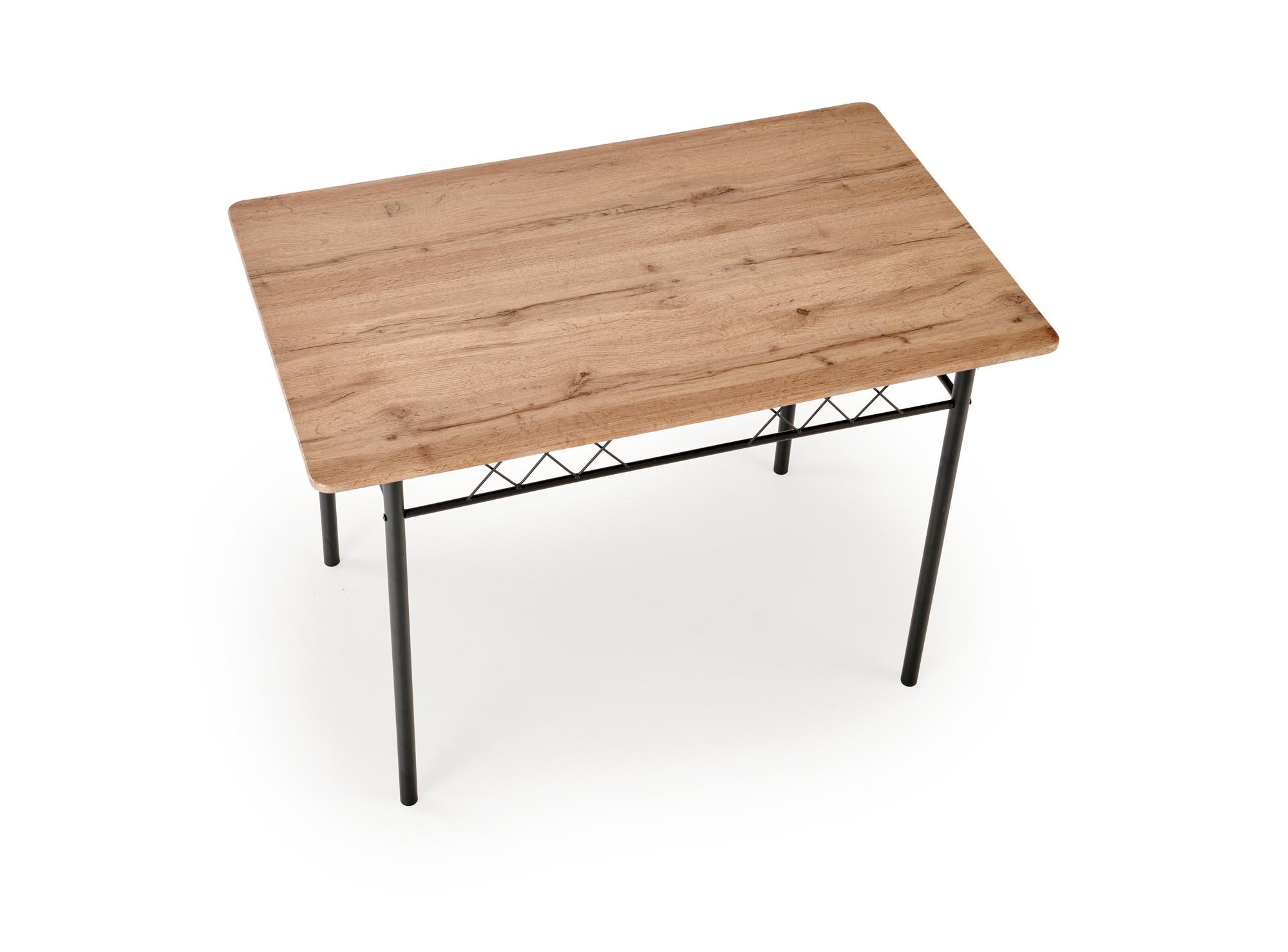 FAUST 3 zestaw stół + 4 krzesła dąb naturalny / czarny (1p=1kpl)