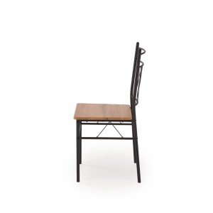 FAUST 3 zestaw stół + 4 krzesła dąb naturalny / czarny (1p=1kpl)