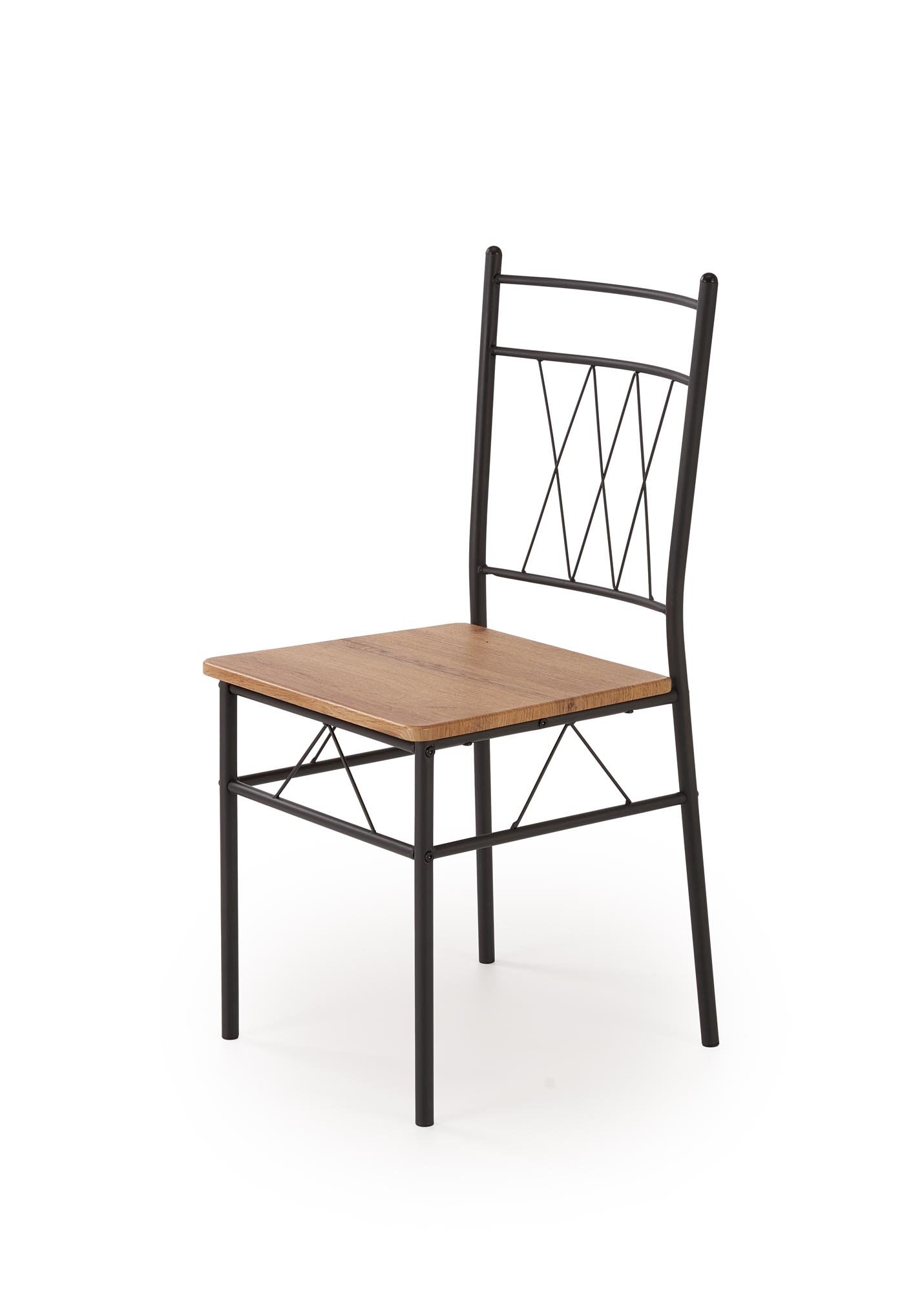 FAUST 3 zestaw stół + 4 krzesła dąb naturalny / czarny (1p=1kpl)