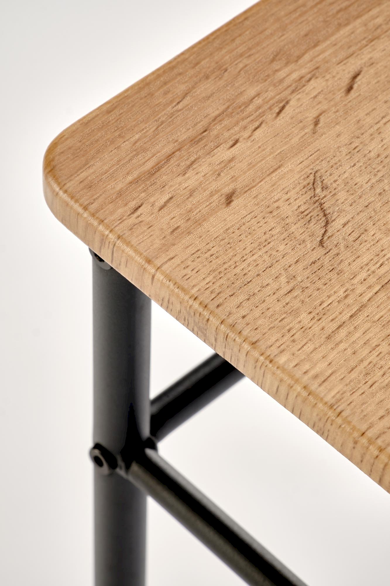 FAUST 3 zestaw stół + 4 krzesła dąb naturalny / czarny (1p=1kpl)