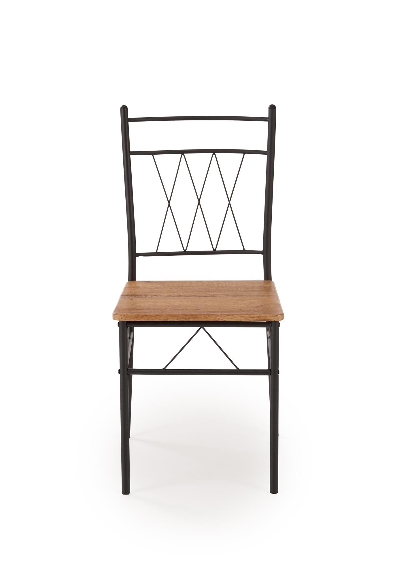 FAUST 3 zestaw stół + 4 krzesła dąb naturalny / czarny (1p=1kpl)