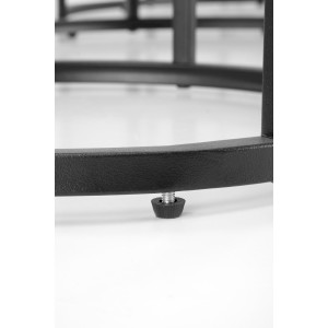 GILDA zestaw 3 ław, biały marmur / czarny (1p=1set)