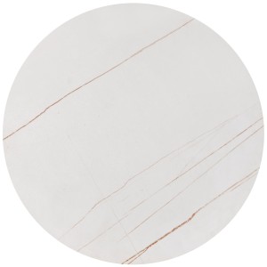 FATIMA zestaw 2 ław, biały marmur / złoty