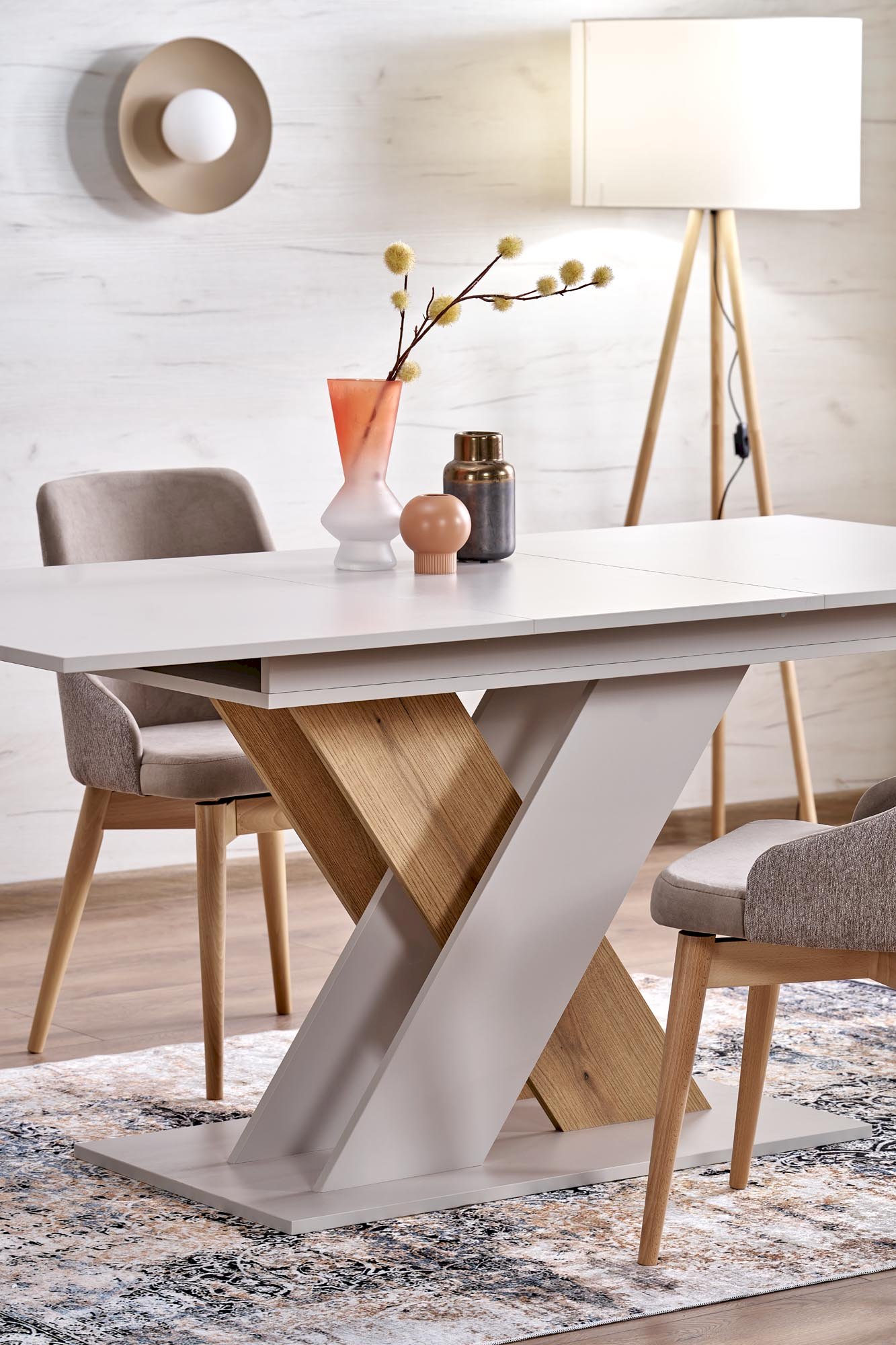 XARELTO stół rozkładany kaszmir - dąb cremona