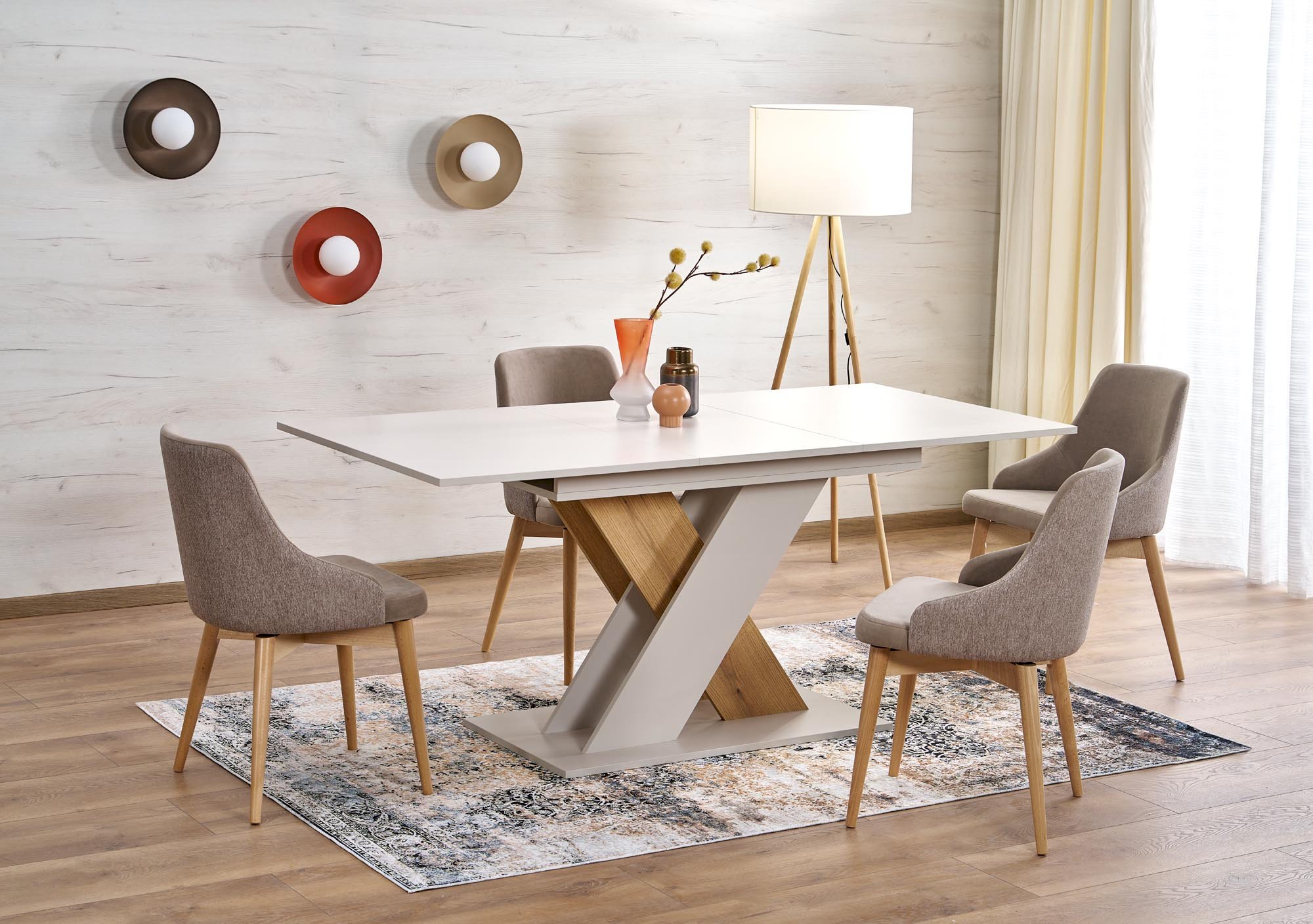 XARELTO stół rozkładany kaszmir - dąb cremona